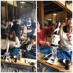 ろばたやき山ろく - こんな雰囲気で〜(^^)