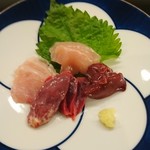 名古屋コーチン割烹 鳥ふく - 鶏のお刺身