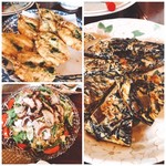 魚山人 - 鯵の天ぷら、ヒジキのキッシュ、タコサラダ(^^)