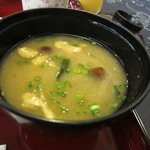 Reisenkaku - お味噌汁はなめこの入ったお味噌汁です、ナメコは久しぶりに食べたような気がします。