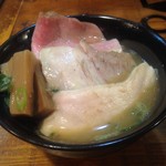 麺屋 Somie's - 鶏にぼのトッピング雑炊これは自分で作成。