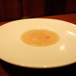 Shark fin soup with crab meat