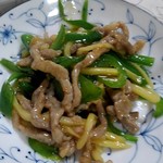 テンファン ハンテン - 青椒肉絲、好みの味付けで美味しかった～ご飯と酒が進みます♪