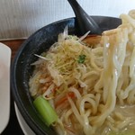 麺家 鶏処 - 中太麺