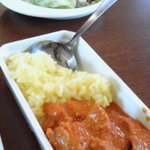 ローザンベリー多和田 バイキングレストラン - サラダ・イエローライス・北インド風カレー