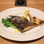 スガハラ - 青森 桜鱒 かま + 米沢 茎立菜