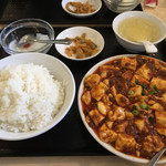 中国美食 唐苑酒楼 - 陳麻婆豆腐セット