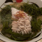 饗 くろ喜 - 鱈・白子・三種の海藻の味噌そば（1,800円）※限定麺 2019.2