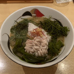 饗 くろ喜 - 鱈・白子・三種の海藻の味噌そば（1,800円）※限定麺 2019.2