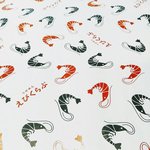えびくらぶ - 席につくと用意されるランチョンマット的紙のシート。