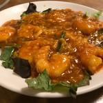 南海飯店 - 海老のチリソース②