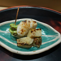 お料理 佐藤 - 河豚の白子、福岡筍、蚕豆