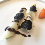 レストラン オオツ - ホワイトアスパラガスとトリュフ