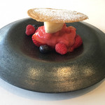 レストラン オオツ - イチゴとベリーのシャーベット バニラアイス添え