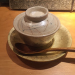 Shin Yuki - 温鉢：帆立茶碗蒸しカブラ餡掛け1