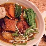 Spicy soup curry Legon - たっぷり野菜とパリパリチキン　辛さ３番：2008年12月