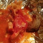 鉄板焼 FLOUR - レンコンとトマトのチーズ焼き
