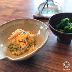 おしかの丘食堂 - 菜の花のおひたし、春雨
      