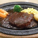 レストラン山水 - ハンバーグステーキデミグラスソース