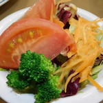 レストラン山水 - セットのミニサラダ