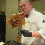 照寿司 - 天然鰻、焼けました