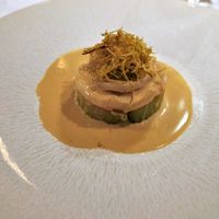 レストラン・パッション - ホタテとポワロねぎのロース　ウニクリームソース