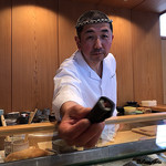 小判寿司 - 本鮪ﾄﾛ鉄火と和知店主(掲載了承済)