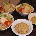 らーめんでぽっと - からし豚&半チャーハン