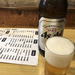 乙狩 - とりあえず瓶ビール❗️