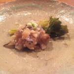 魚菜料理 縄屋 - 酢物？口直？：コノシロ、葉山葵の熟れ鮨