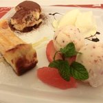 トラットリア 29 - 「紅玉のジェラート」「洋梨のタルト」「ティラミス」「パンナコッタ」♪