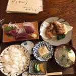 せせらぎ - カツオ刺身定食