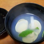 はまぐり - お通し（蛤のお吸い物）