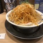 煮干そば 流。 - アブラ煮干しそば 並  ＋ 辛ネギ