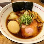 地球の中華そば - 海老ワンタン煮玉子 醤油そば