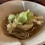 松川 - ふきのとう　白魚　蕎麦