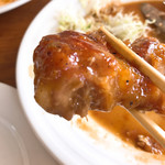 とわいらいと - 【2019年02月】ポークソテー（メイン大盛り）、端っこも其れは其れで美味いのよ(笑)。