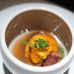 エクアトゥール - 雲丹　子持ちヤリイカ　そら豆　海老芋