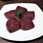 東海苑 - 上レバーネギ塩。