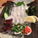 はしまや - ヒラメの刺身(二人前)