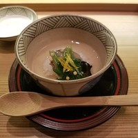 日本橋笈川 - 先付：飯蒸し