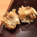 鮨みなと - 活牡丹海老頭揚げ