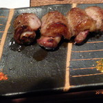 柳家 - 鴨の皮のたれ焼き