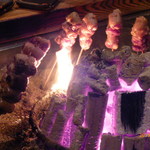 柳家 - 鴨の皮のたれ焼き