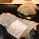 日本橋蛎殻町 すぎた - 平目 帆立