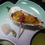 由布のお宿　ほたる - 牡蠣の味噌焼き