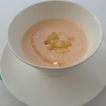 レストランいしだ - 冷製白桃のスープ2018（金のランチ）