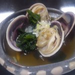 浜潮 - 大アサリの酒蒸し（夜の会席）