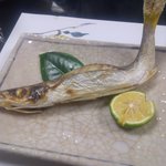 浜潮 - カマスの塩焼き（夜の会席）