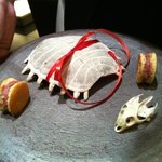 フロリレージュ - 【2011.11.14 ディナー】すっぽんの甲羅と血で作ったブーダンどら焼き